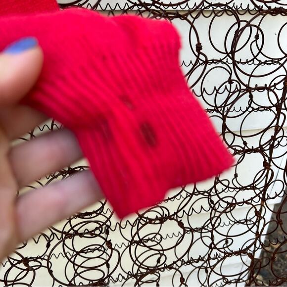 Vintage Joyce red gaudy sequin ornament Mardi Gras sweater - Picture 4 of 7